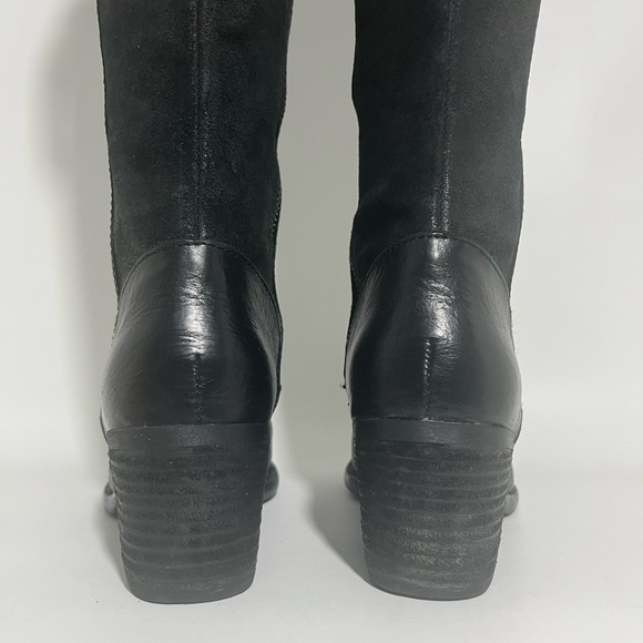 Born Uchee Black Leather Suede Tall Boot 7.5M - Picture 6 of 11